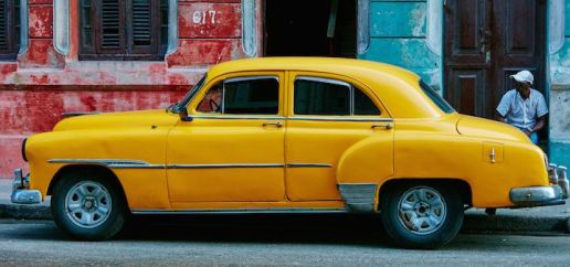 three line tales, week 34: yellow car in Havana