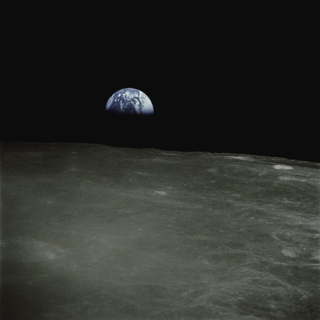 three line tales, week 273: Earth Rise as seen from the Moon (Apollo 16, 1972)